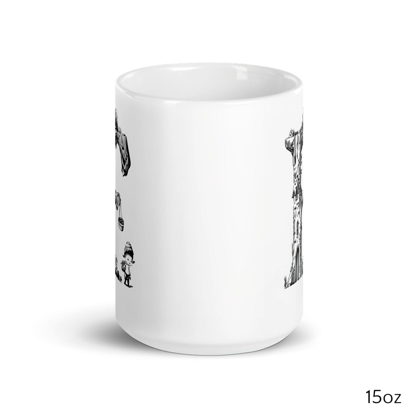 Phonics Letter Art  - E for Elf: Ceramic Mug