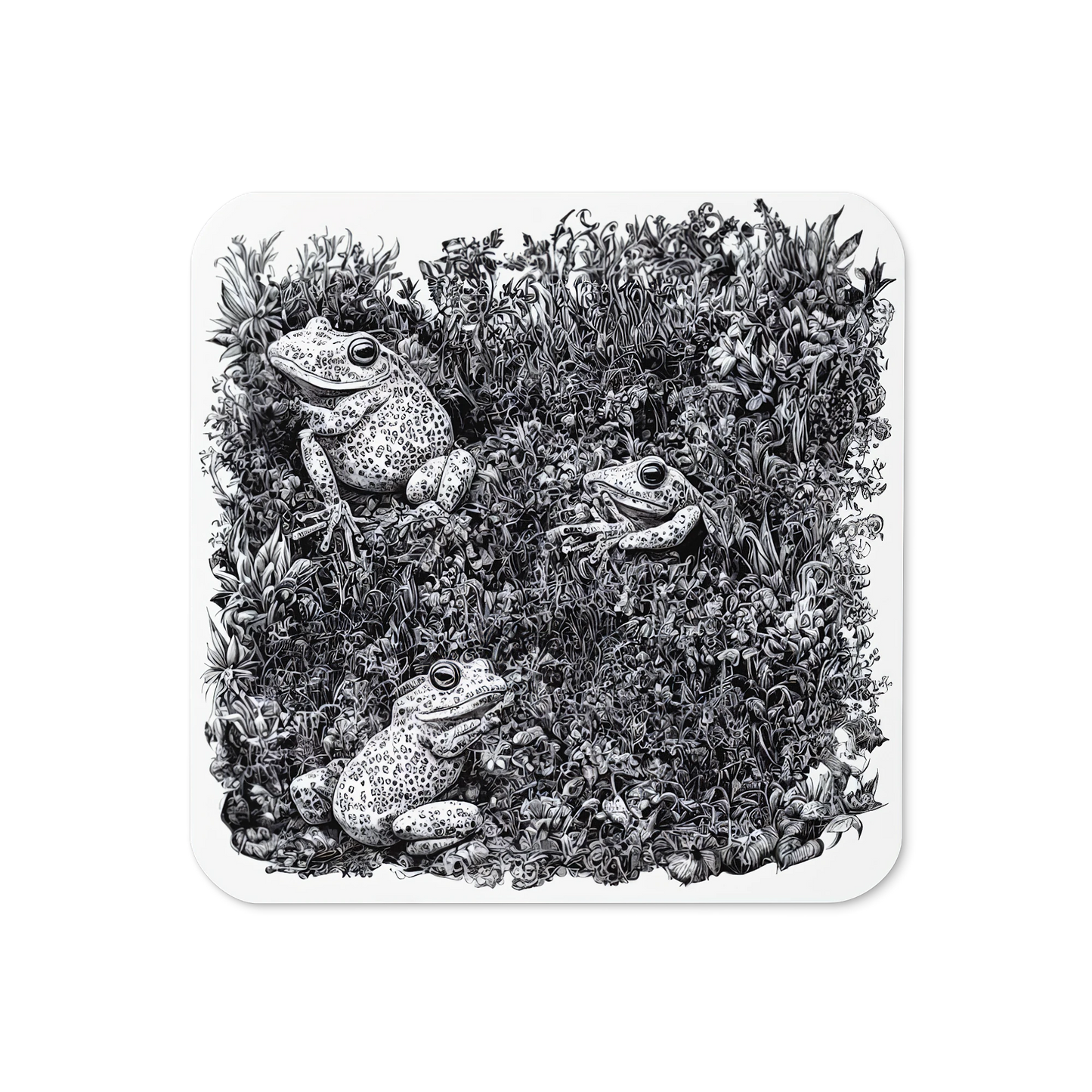 Intricate Inkworks - Frog: Cork Back Coaster (1pc)