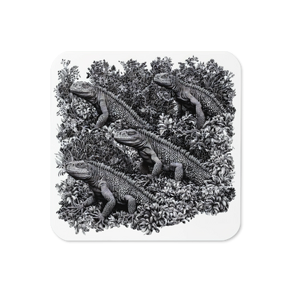 Intricate Inkworks - Iguana: Cork Back Coaster (1pc)