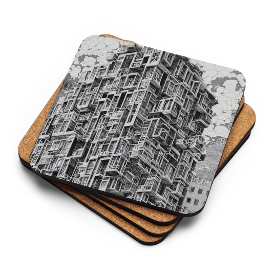 Surreal Apartment 004: Cork Back Coaster (1pc)