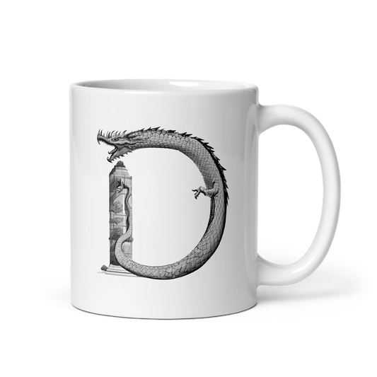 Phonics Letter Art - D for Dragon: Ceramic Mug