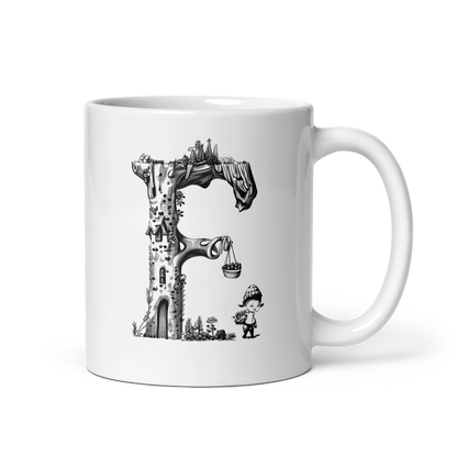 Phonics Letter Art  - E for Elf: Ceramic Mug