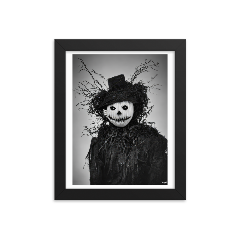 Portraits of Fictional Creatures - Jack o'lantern: Lustre Paper Framed Poster