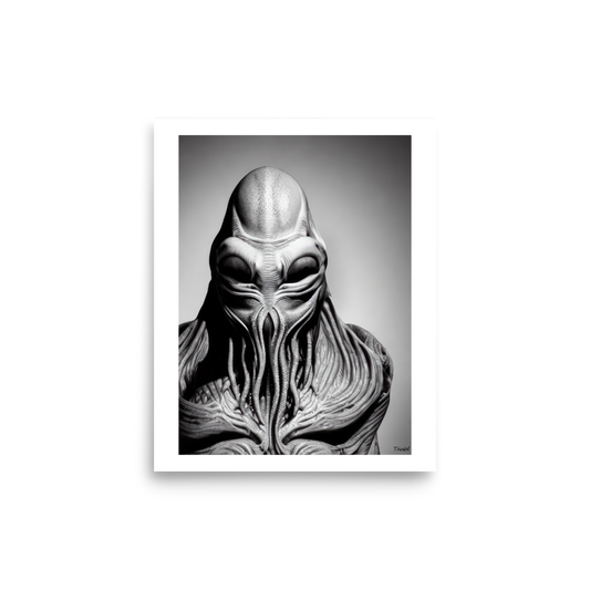 Portraits of Fictional Creatures - Alien: Lustre Paper Poster