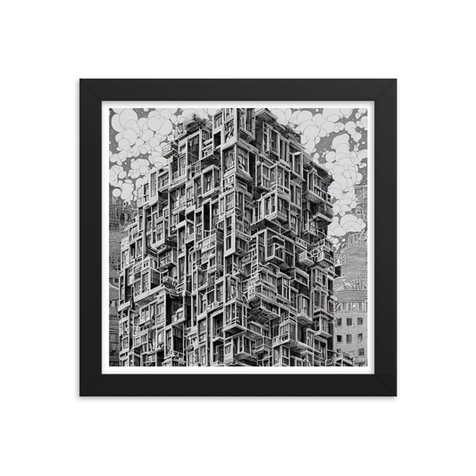 Surreal Apartment 004: Matte Paper Framed Poster