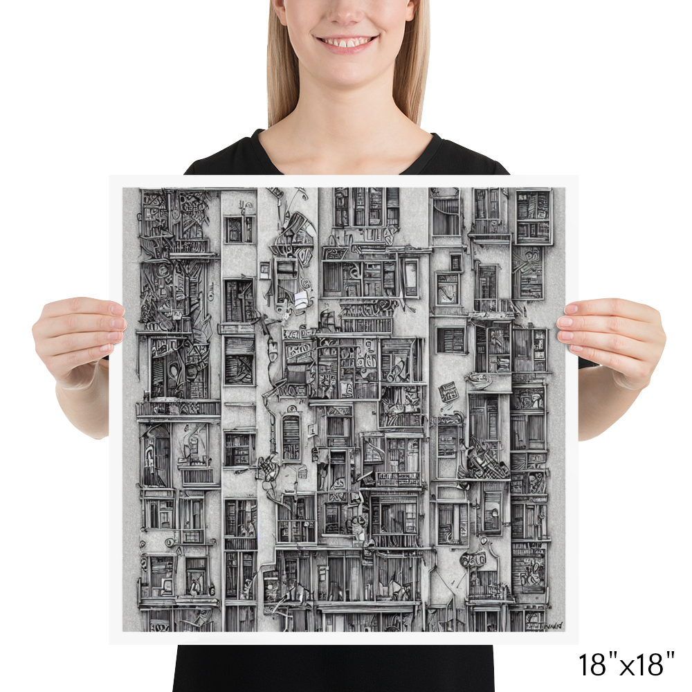 Surreal Apartment 002: Matte Paper Poster