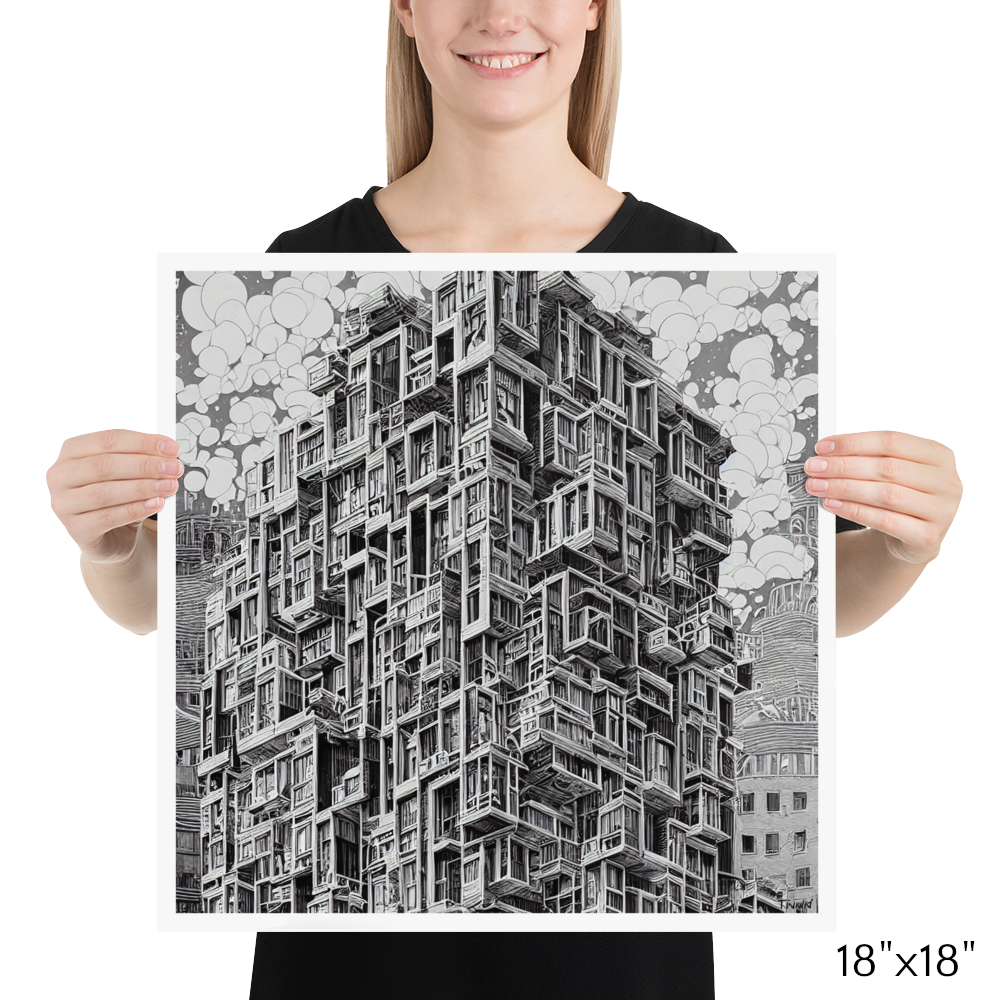 Surreal Apartment 004: Matte Paper Poster
