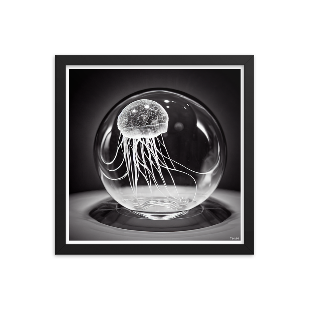 Preservation Spheres - Jellyfish: Lustre Paper Framed Poster
