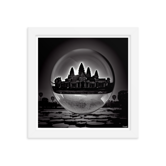 Preservation Spheres - Angkor Ruin: Lustre Paper Framed Poster