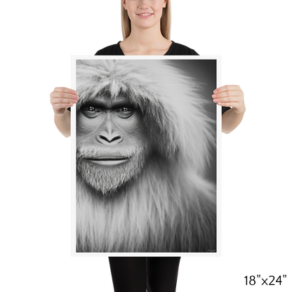 Portraits of Fictional Creatures - Yeti: Lustre Paper Poster